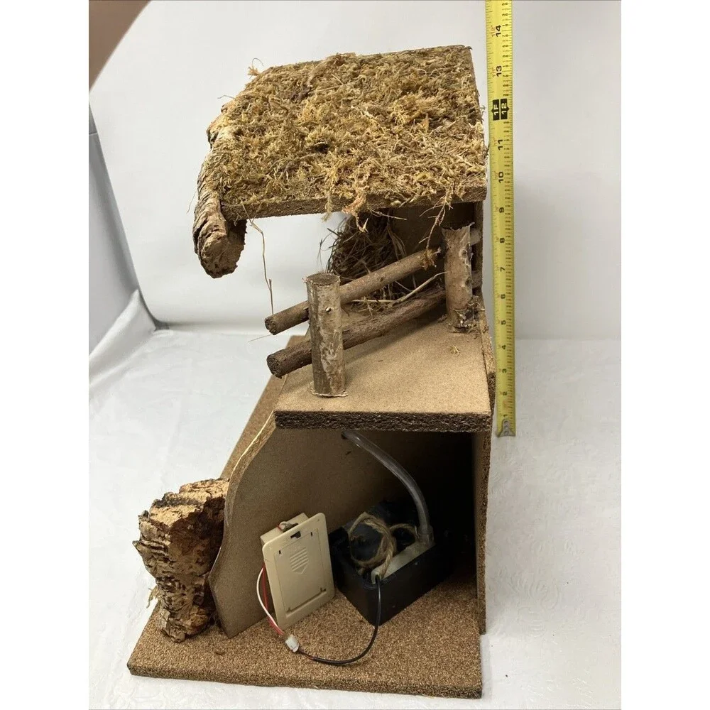Fontanini Christmas Nativity Stable Creche Wood LARGE ~19x14.75x 9” FLAWED
